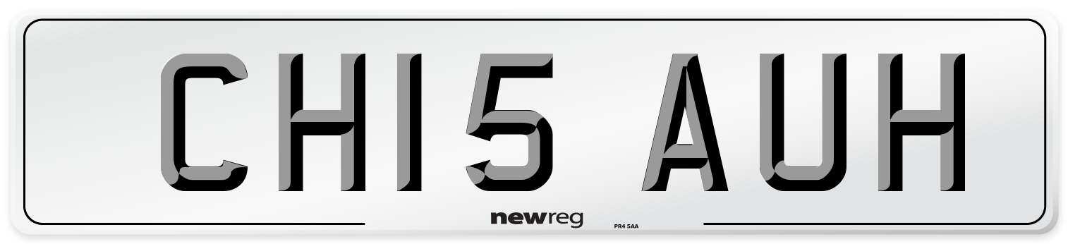 CH15 AUH Number Plate from New Reg
